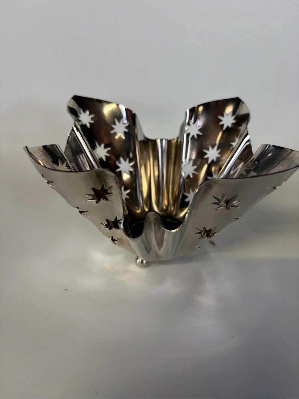 Vintage Godinger Handkerchief candle holder